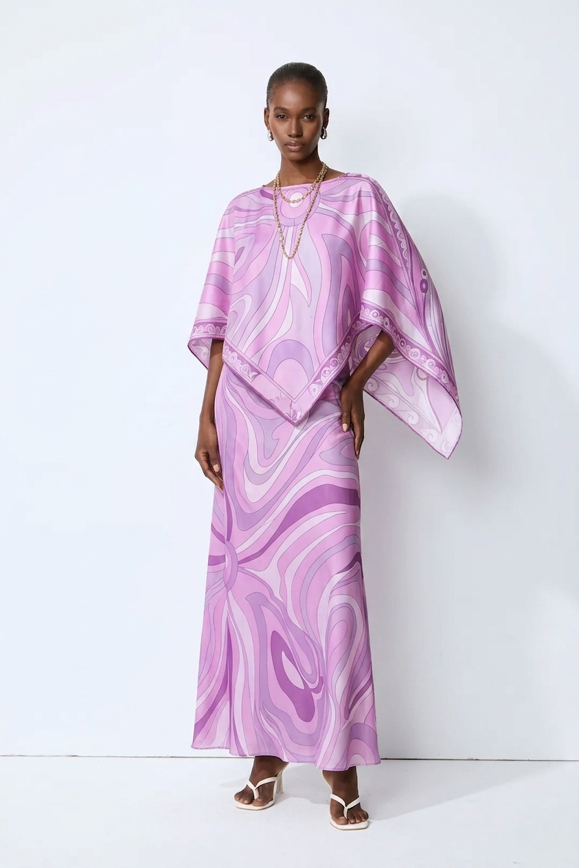 Camellia Cape Maxi Co-Ord