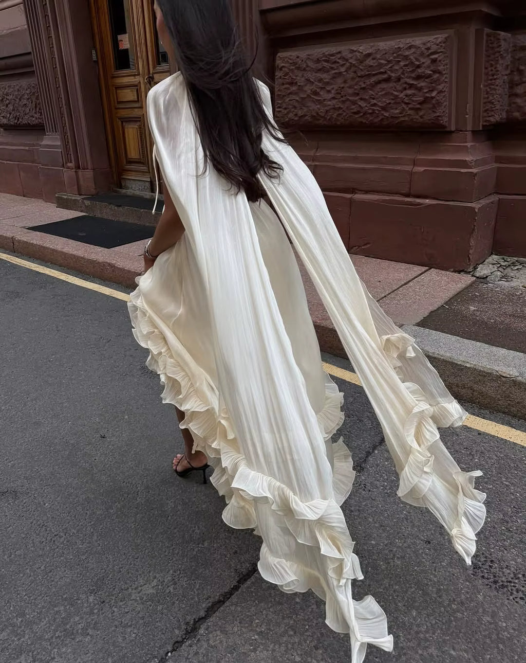 Seraphine Cape Sleeve Maxi Dress