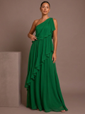 Marlene Asymmetric Ruffle Dress