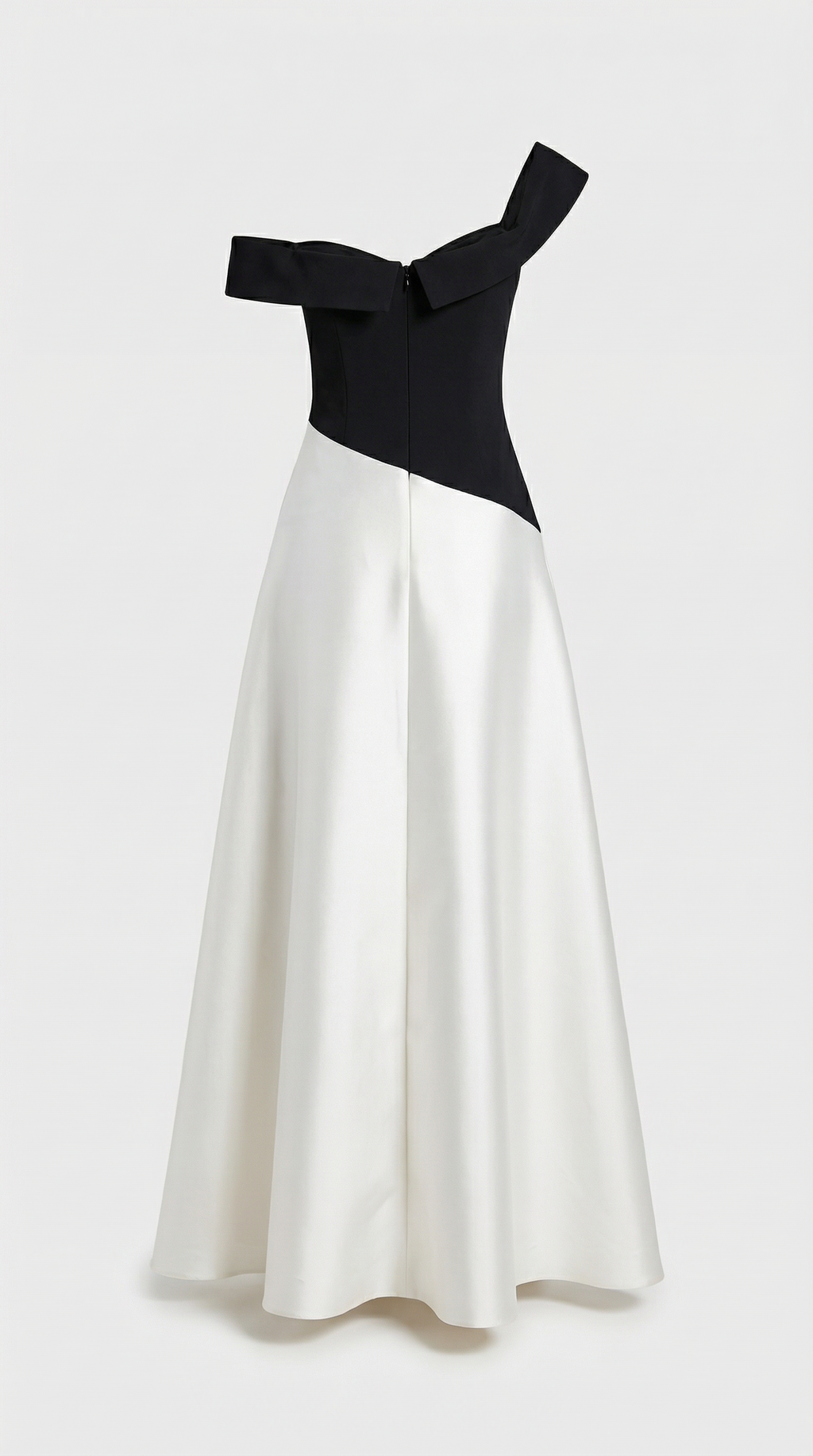 Mali Elegant Block One-Shoulder Dress