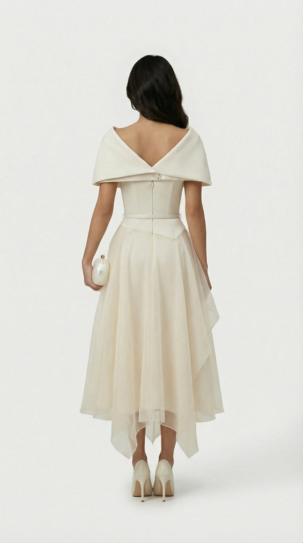 Lia Gauze Cloak Dress
