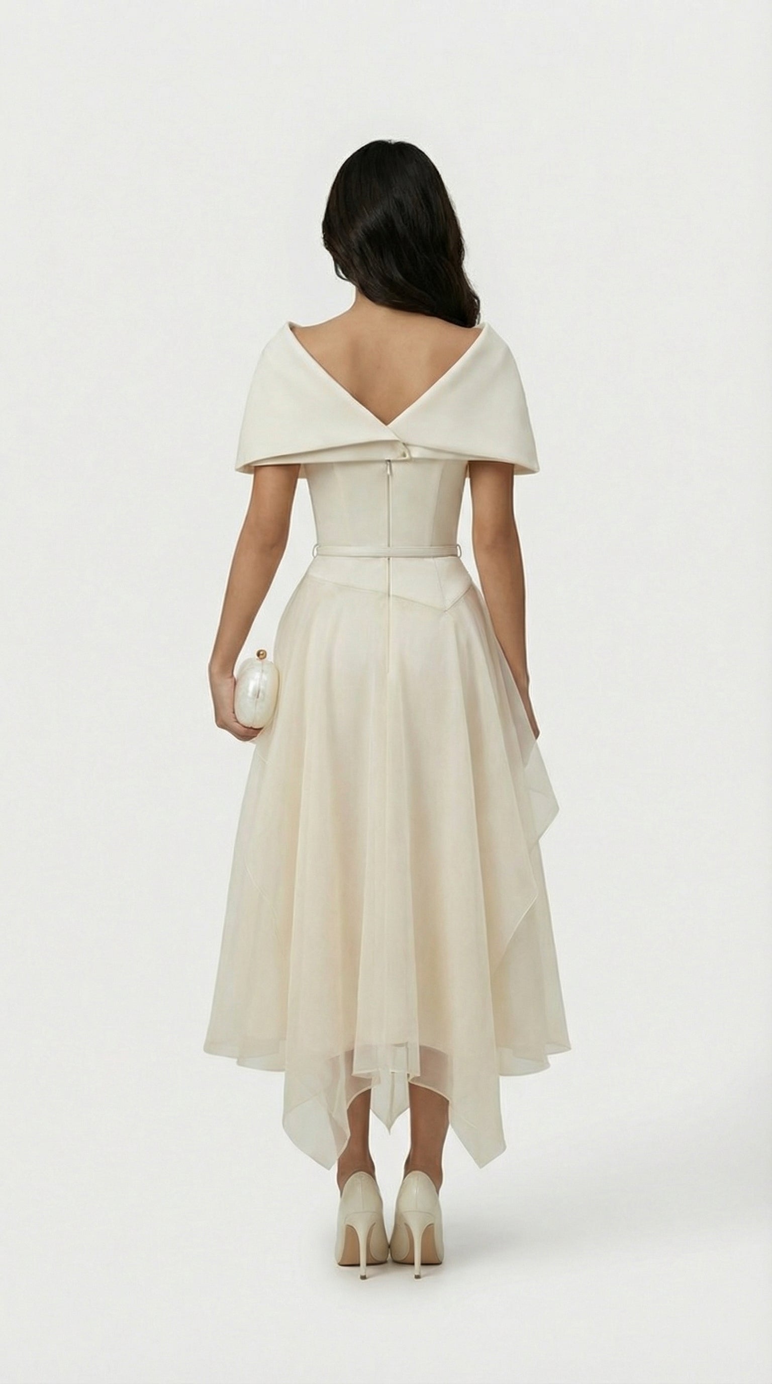 Lia Gauze Cloak Dress