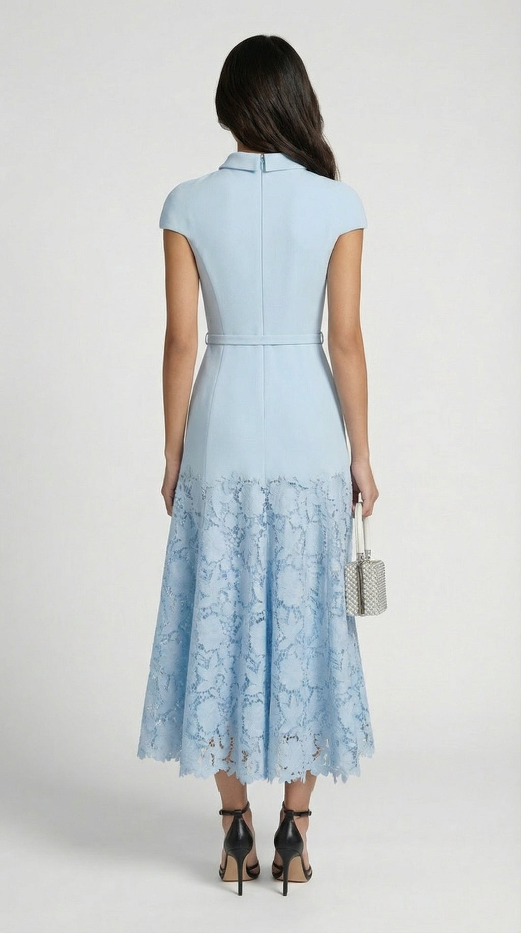 Vesna Parisian Blue Lace Midi