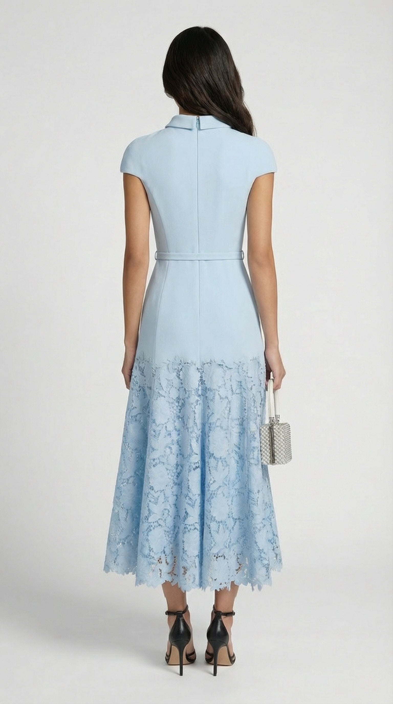 Vesna Parisian Blue Lace Midi