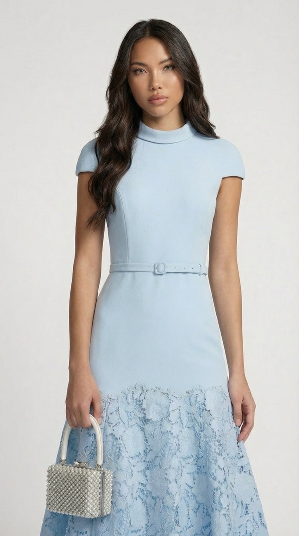 Vesna Parisian Blue Lace Midi