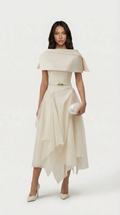 Lia Gauze Cloak Dress