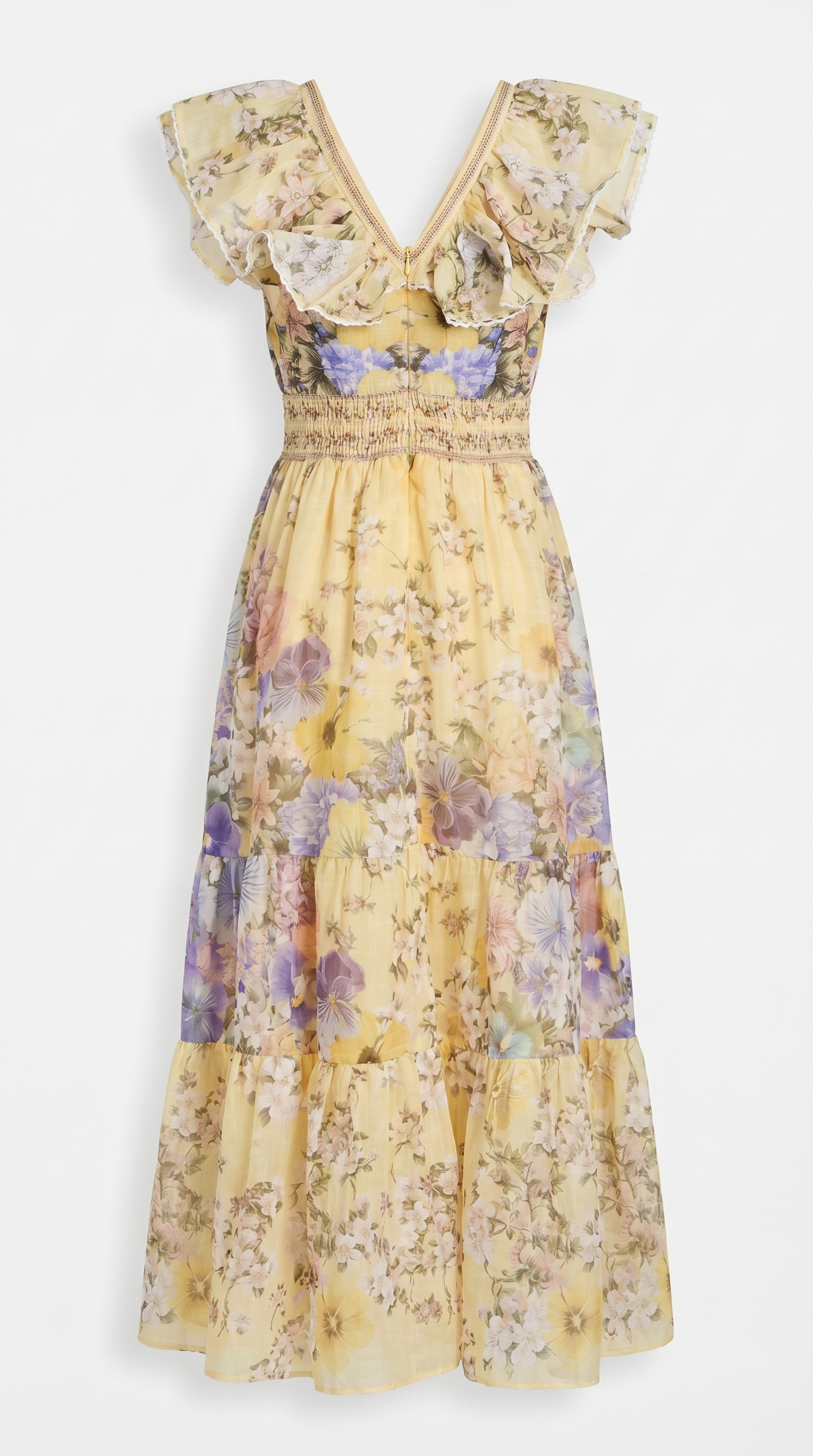 Anastazja Ruffled Floral Midi Dress