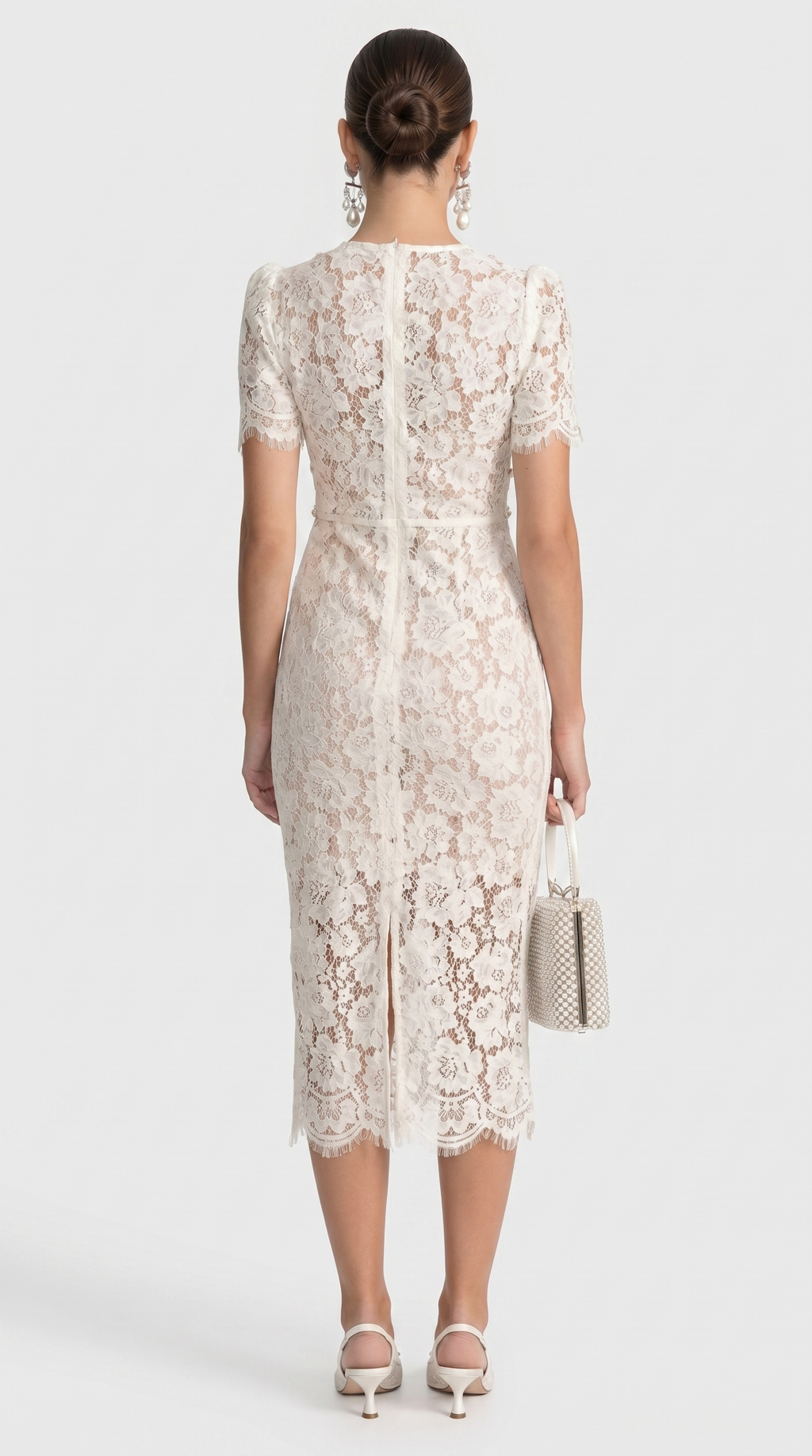 Ilaria Crystal Bow Midi Dress