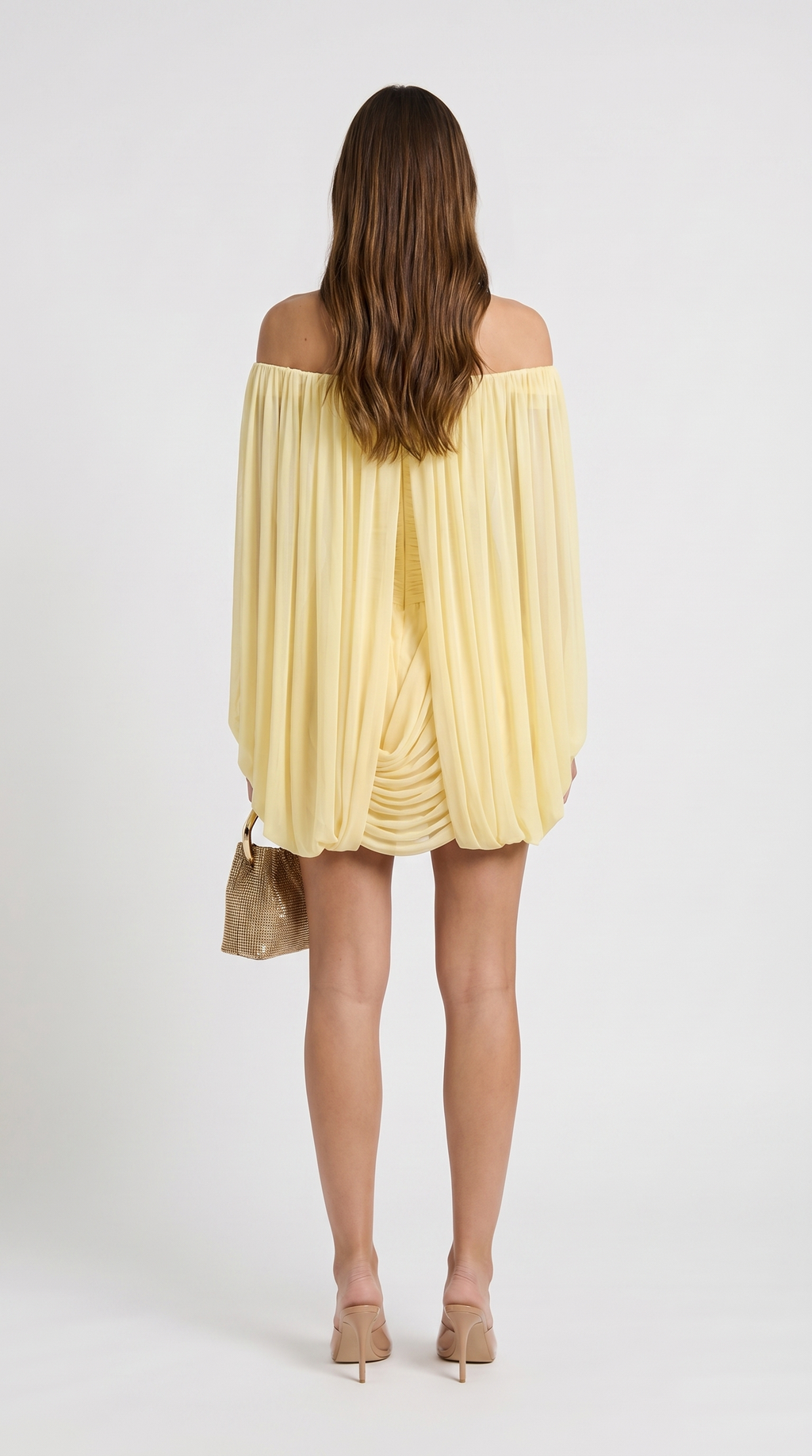 Lana Draped Cape Mini Dress