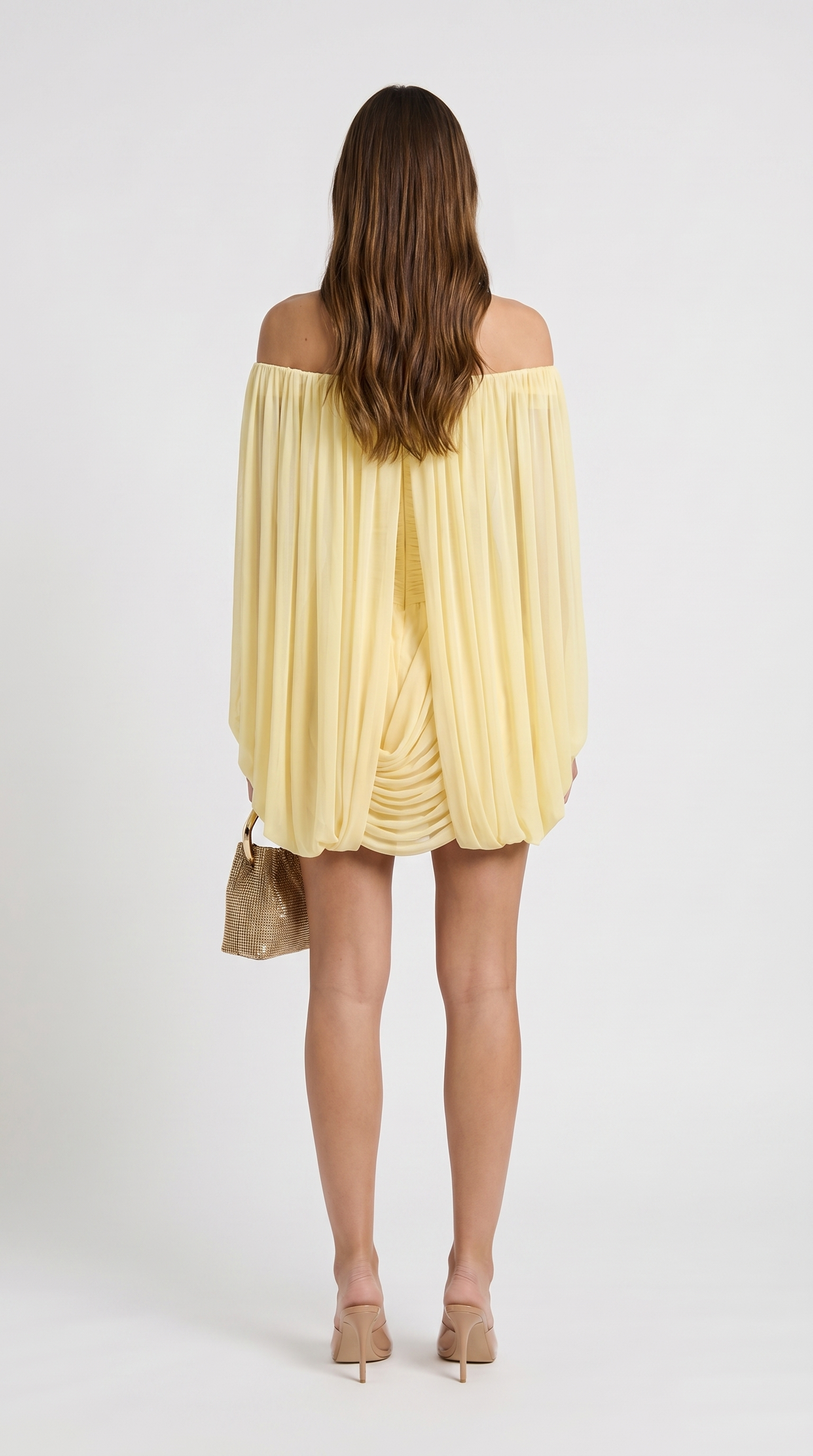 Lana Draped Cape Mini Dress
