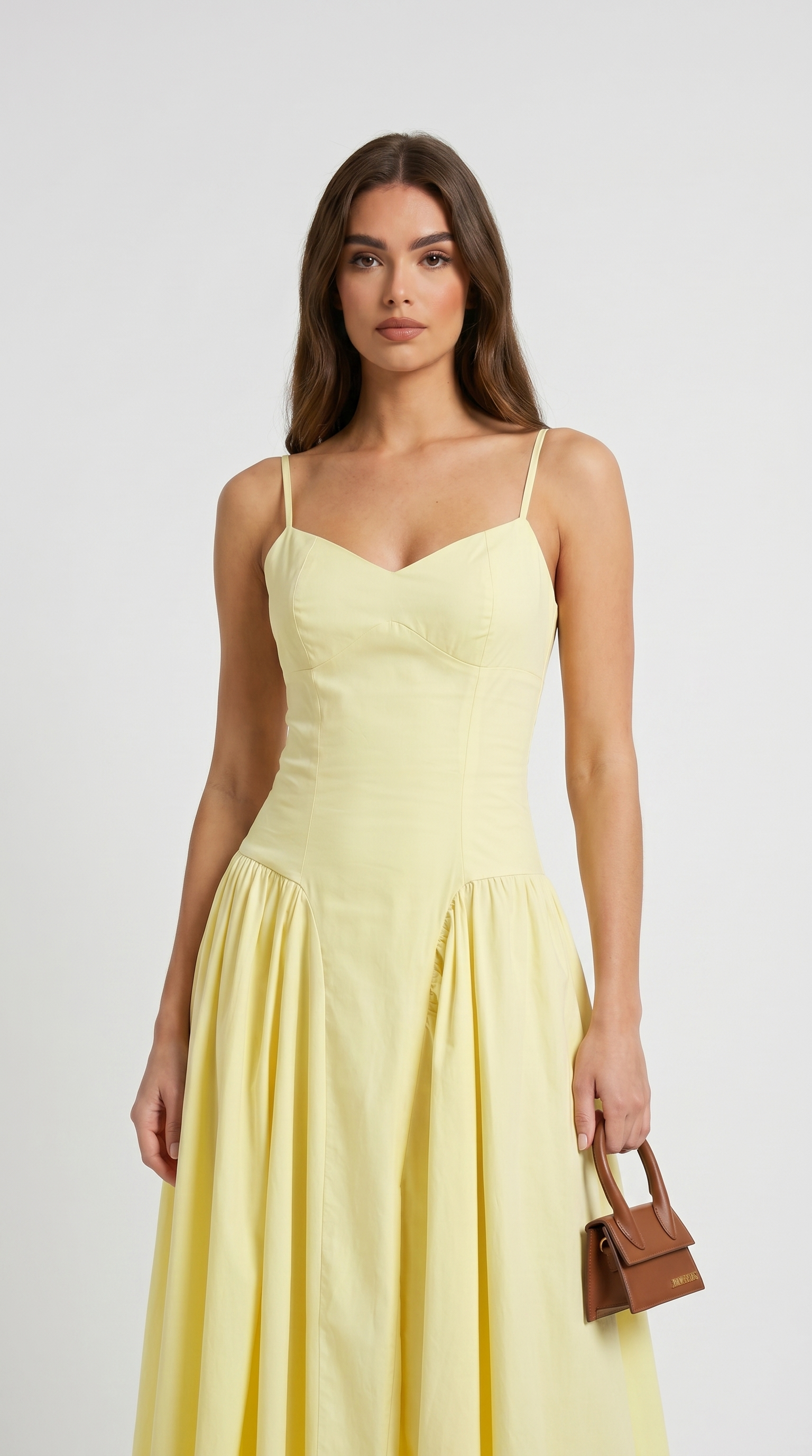 Ilona Bodice Pleated Midi Dress