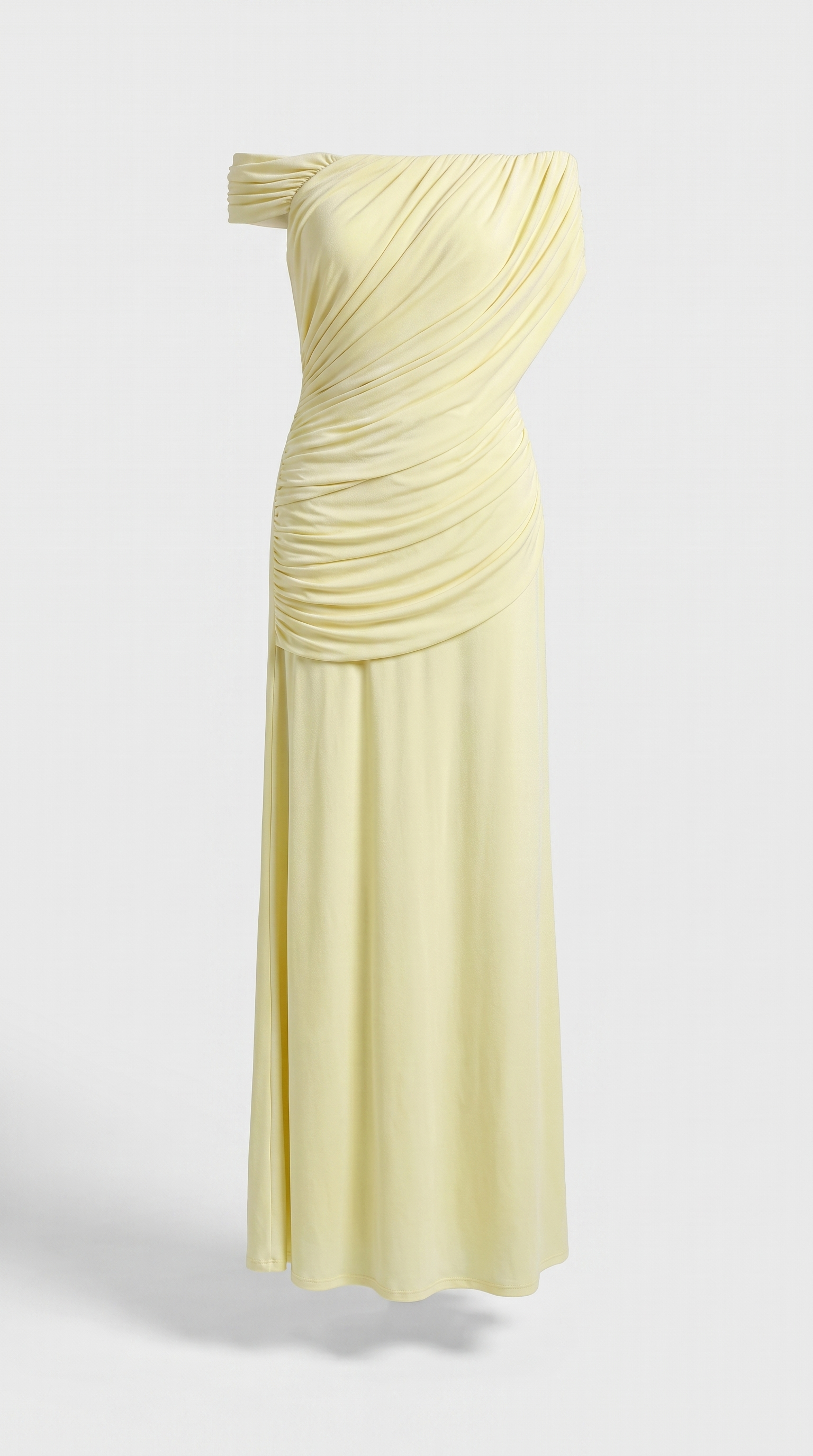 Kira Draped Velvet Maxi Gown