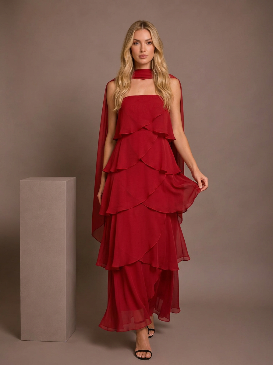 Constance Tiered Ruffle Maxi Dress