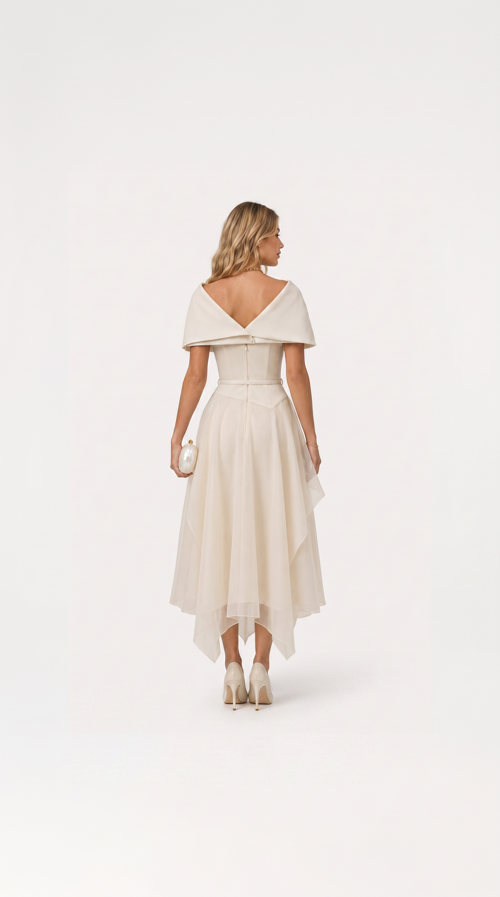 Lia Gauze Cloak Dress