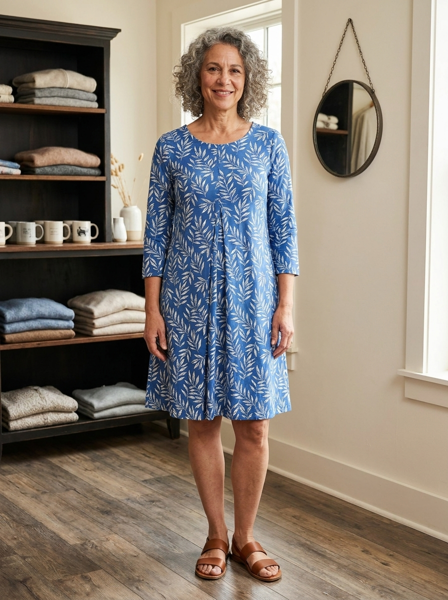 LUANA | ELEGANT DRESS WITH TUMMY COVERAGE