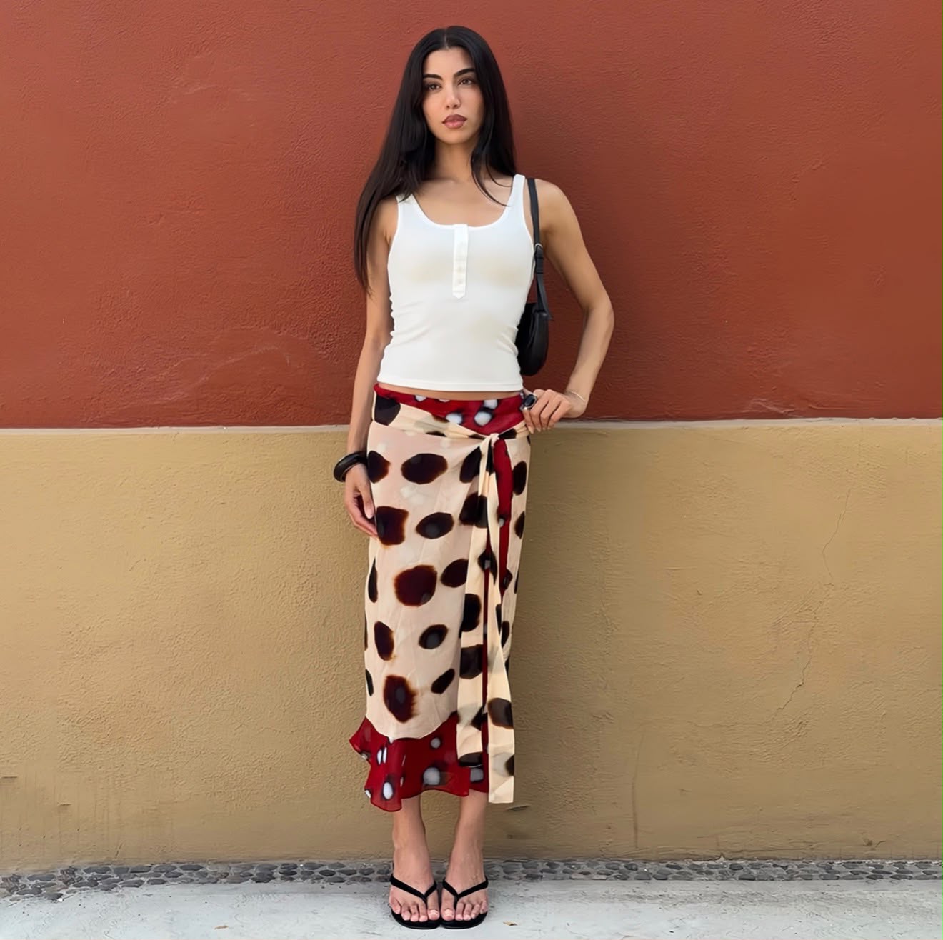 Lucia Polka Sarong Skirt