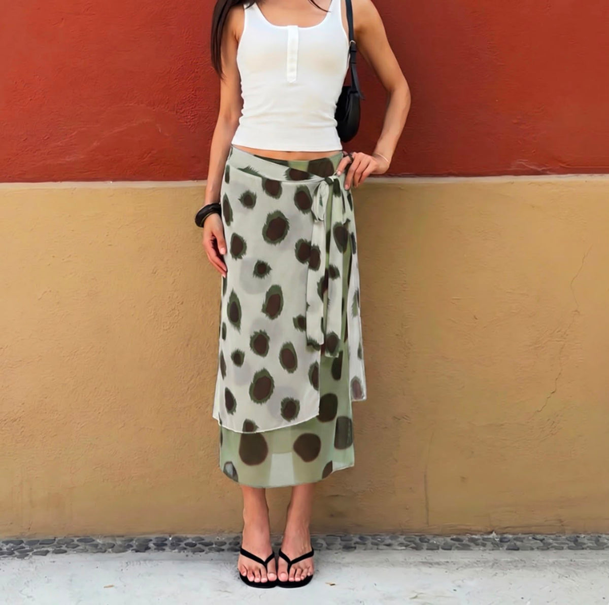 Lucia Polka Sarong Skirt
