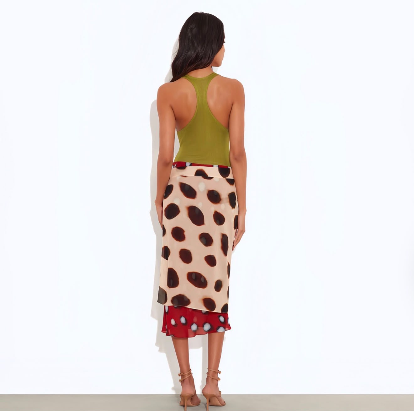 Lucia Polka Sarong Skirt