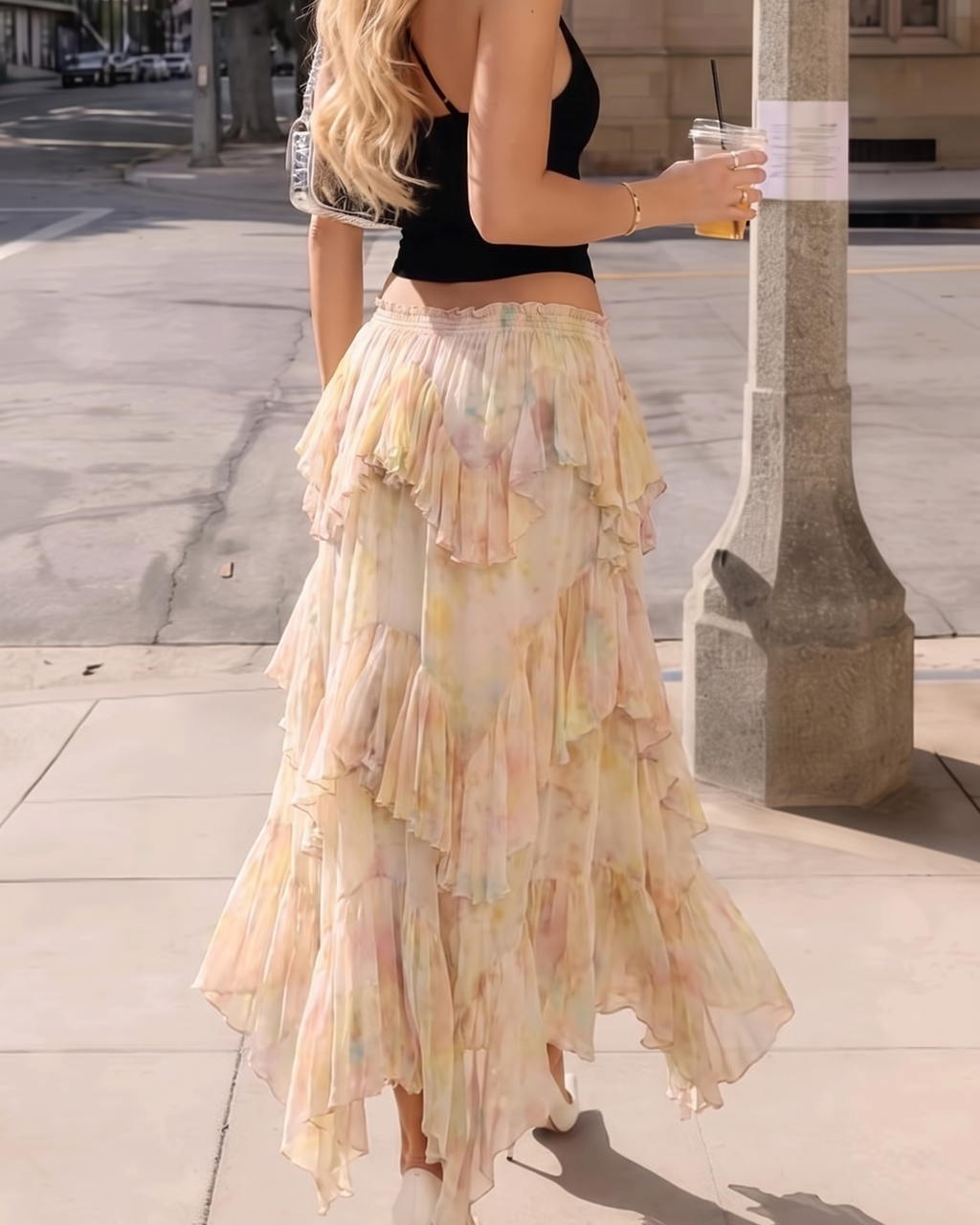 Marbella Fringe Maxi Skirt