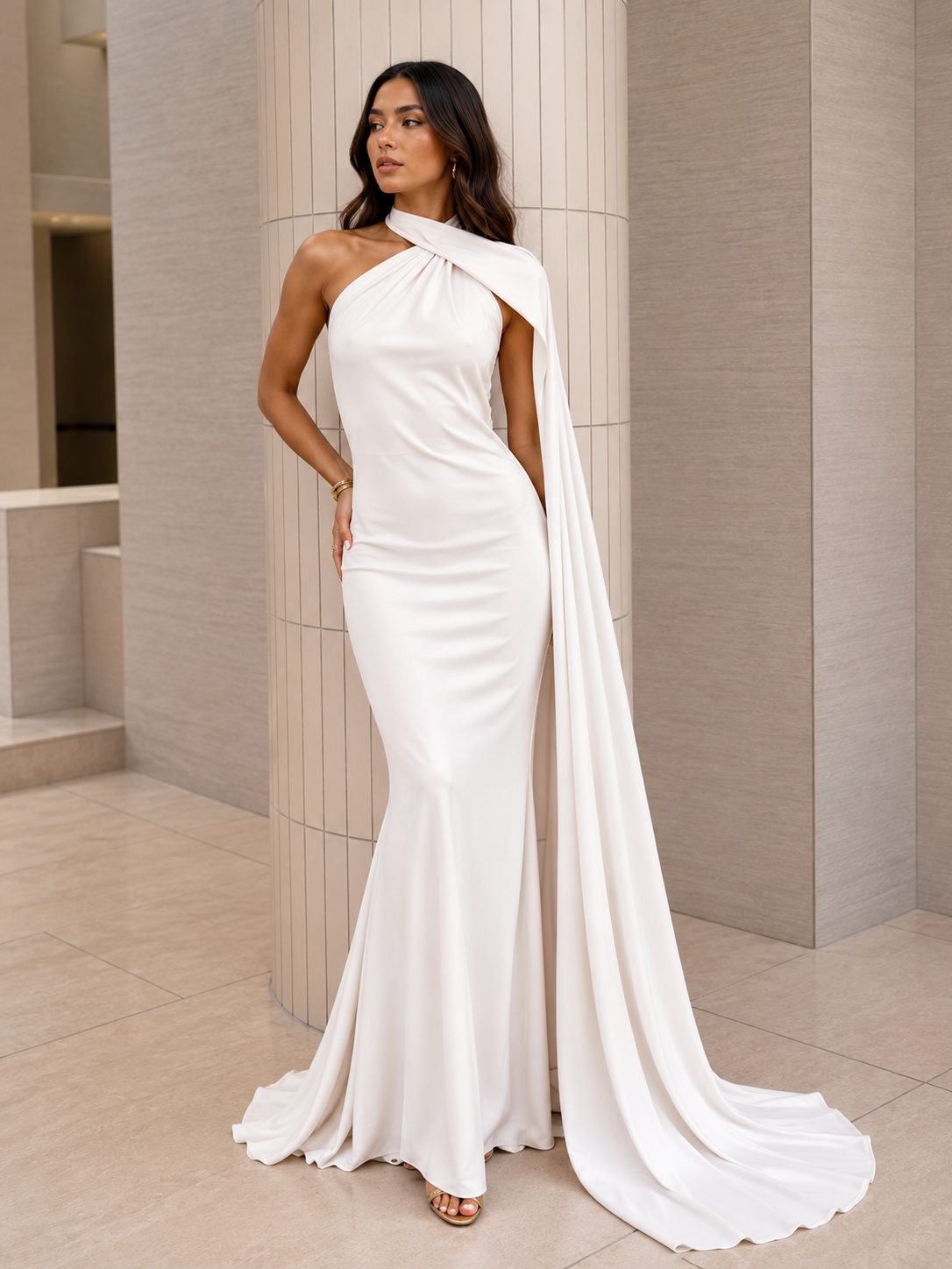 Marella One-Shoulder Maxi