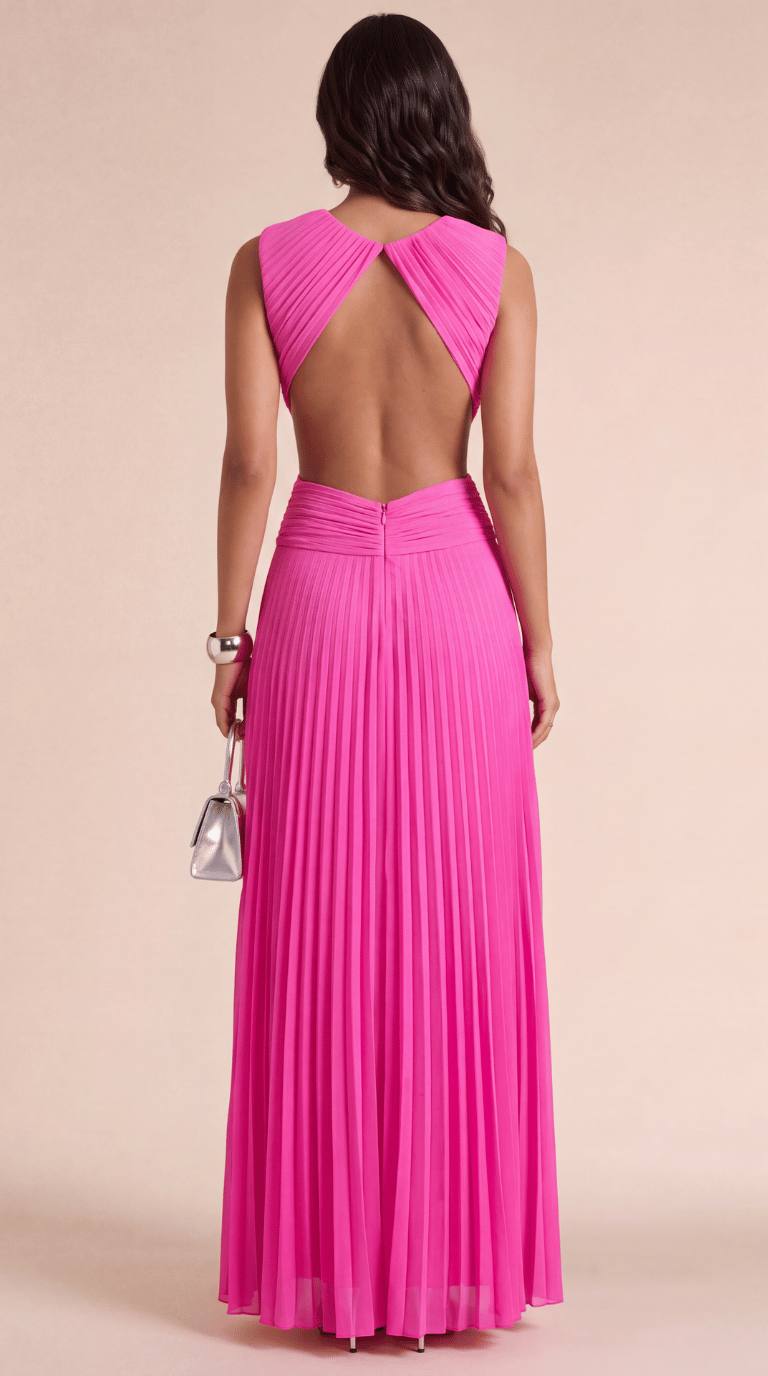 Marisol Pleated Maxi Dress