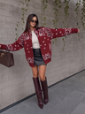 Nova Paisley Print Zip Jacket