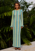 Riviera Stripe Knit Maxi Dress