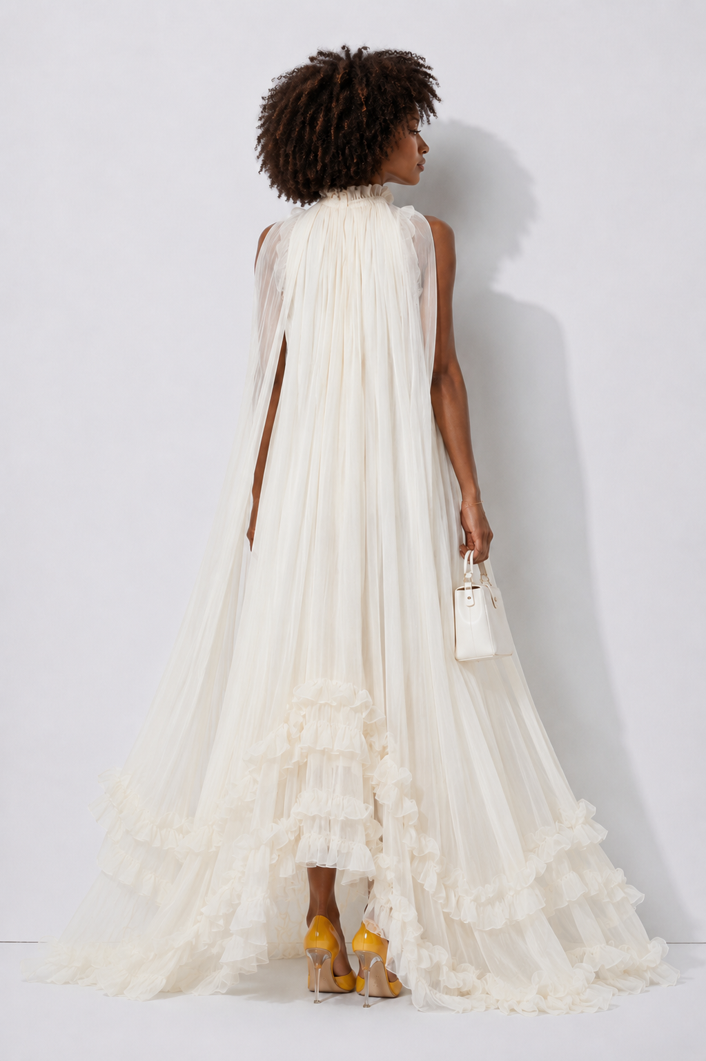 Seraphine Cape Sleeve Maxi Dress