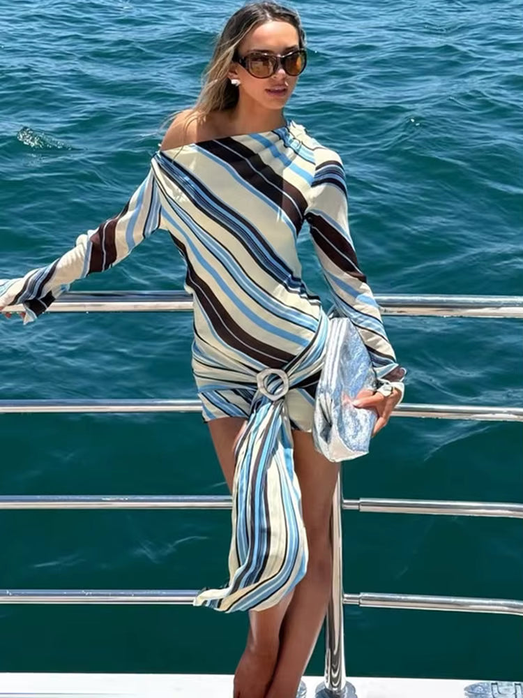 Porto Stripe Wrap Mini