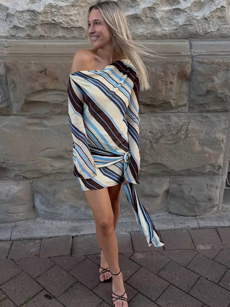 Porto Stripe Wrap Mini