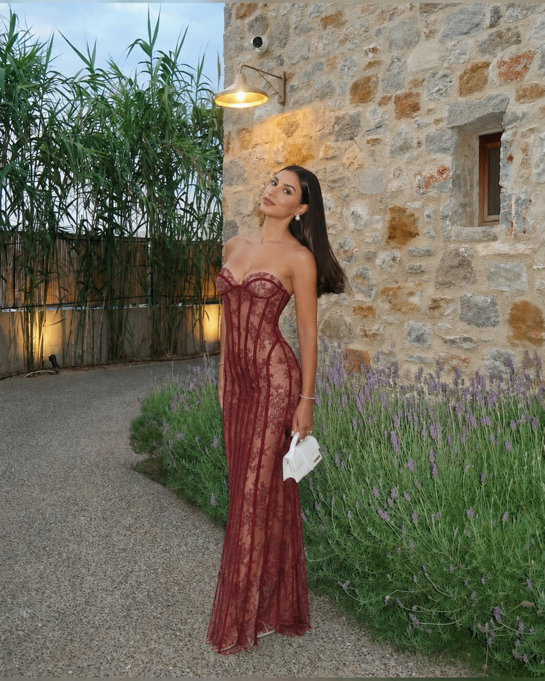 Valentina Lace Corset Maxi Dress