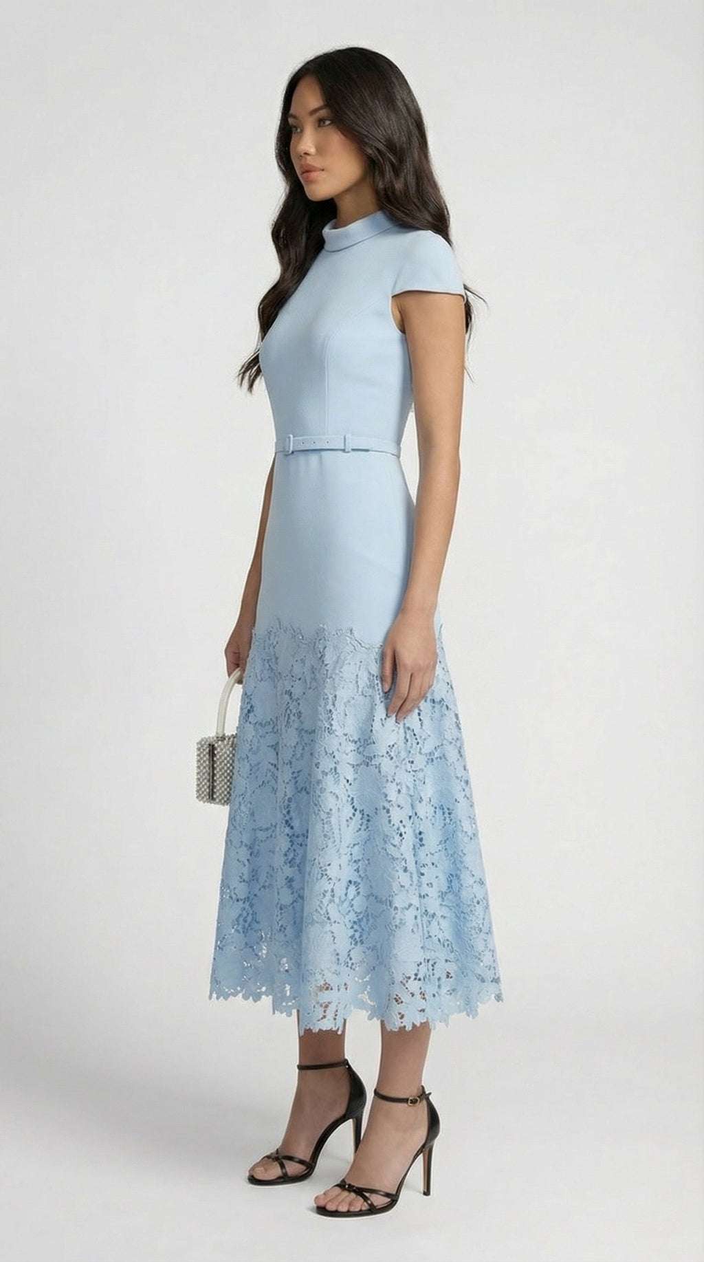 Vesna Parisian Blue Lace Midi